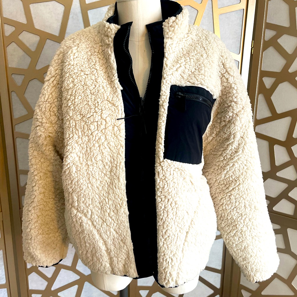 Brand New Z Supply Faux Fur Reversible Jacket